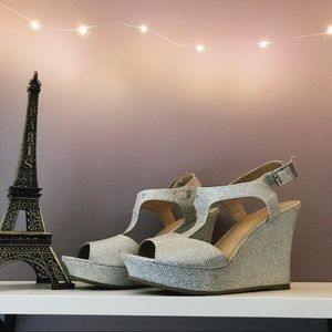 Silver Wedge Heels 4’’💎💎💎